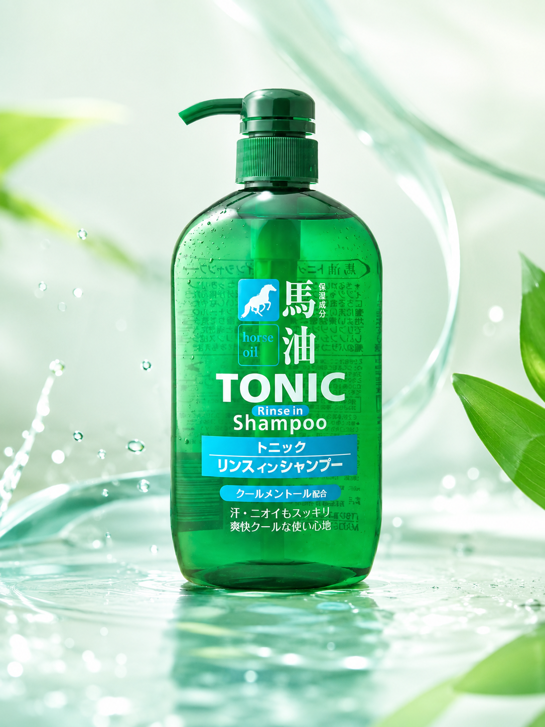 KUMANOYUSHI Horse Oil Tonic Rinse In Shampoo 600ml