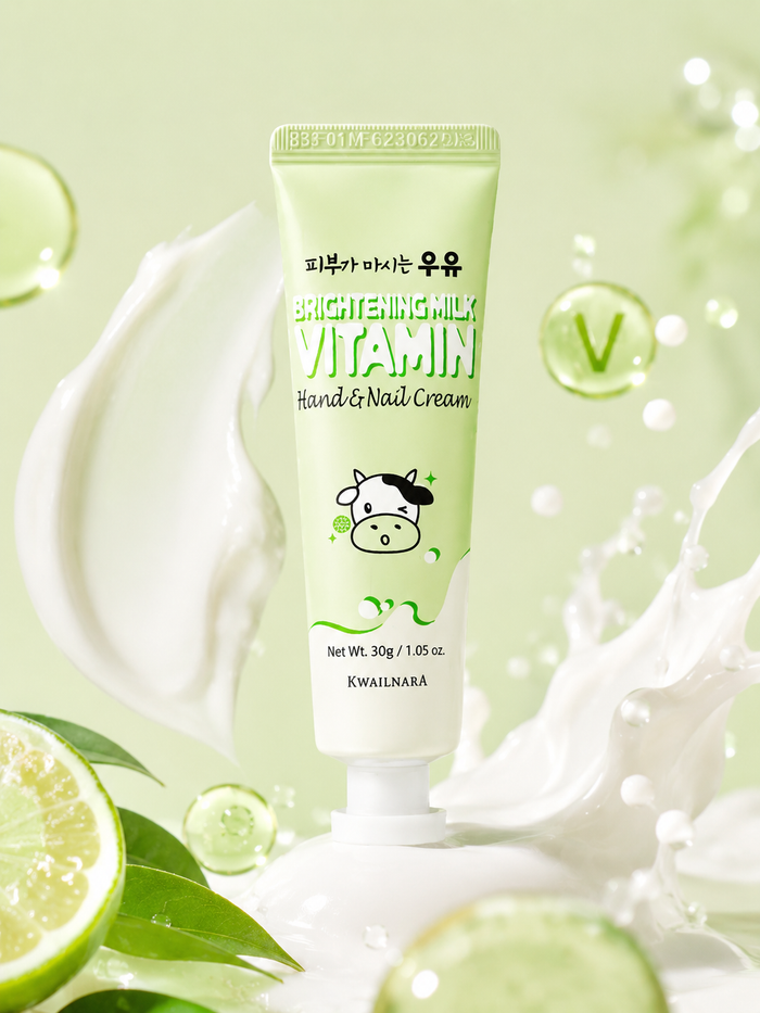 KWAILNARA Brightening Milk Vitamin Hand & Nail Cream 30g