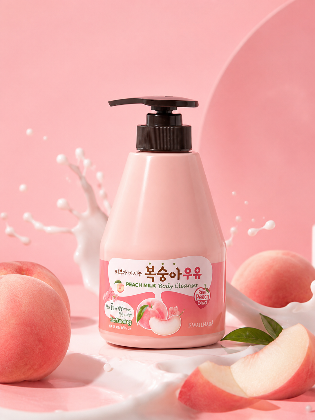 KWAILNARA Peach Milk Body Soap 560g