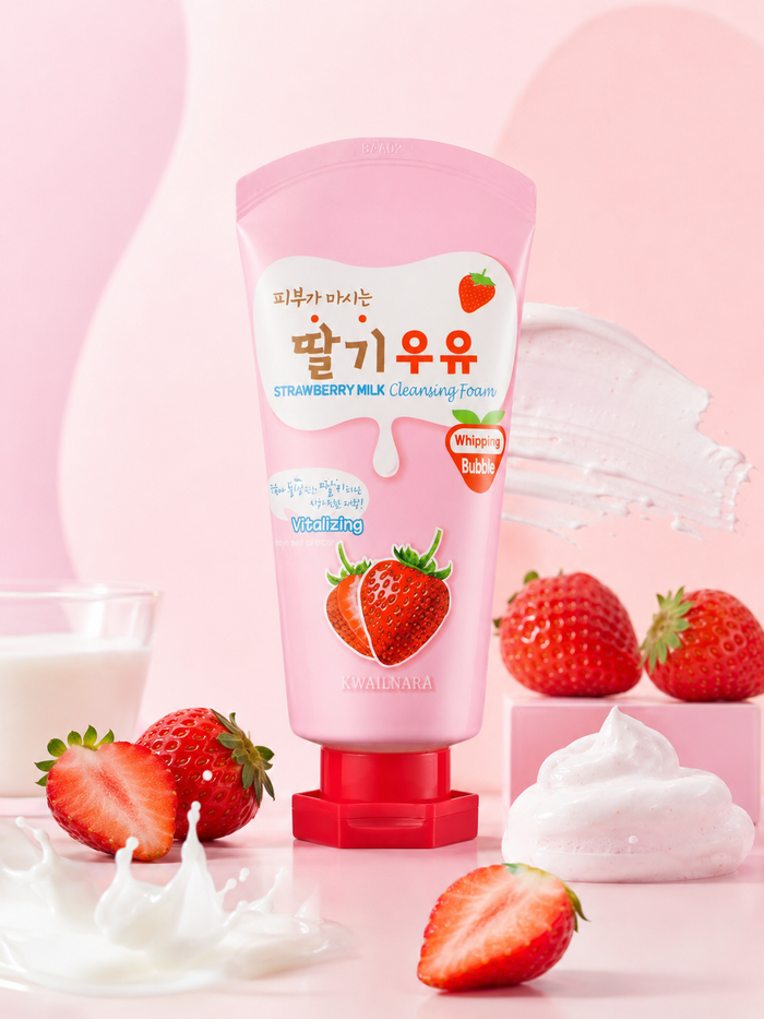KWAILNARA Strawberry Milk Cleansing Foam 120ml
