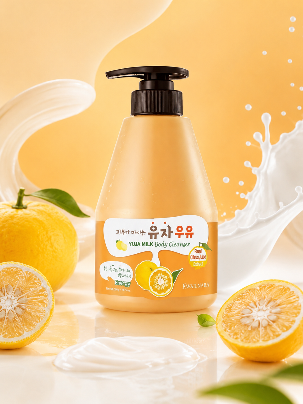 KWAILNARA Yuja Milk Body Soap 560g