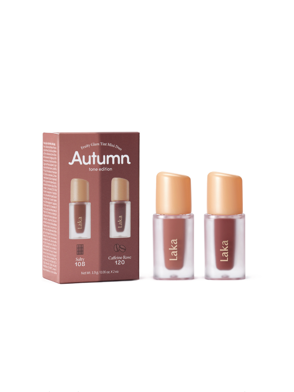 LAKA Fruity Glam Tint Mini Duo Set - 4 Shade