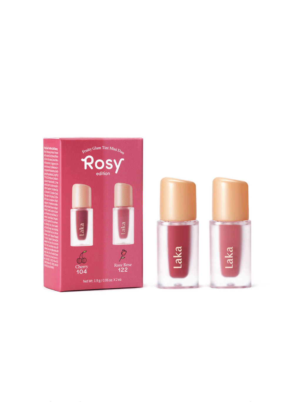 LAKA Fruity Glam Tint Mini Duo Set - 4 Shade