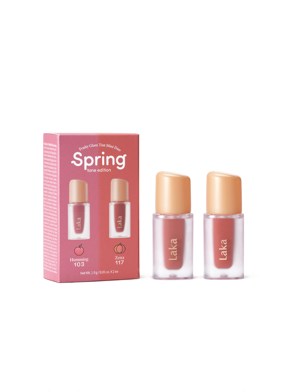 LAKA Fruity Glam Tint Mini Duo Set - 4 Shade