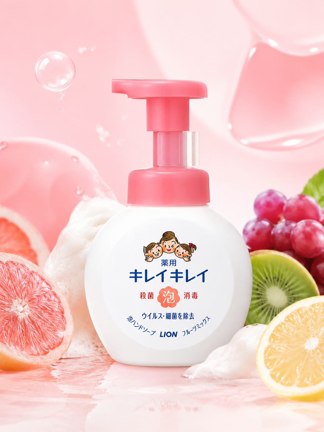 LION Kirei Kirei Foaming Hand Soap Fruit 250ml