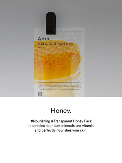 ABIB Mild Acidic PH Sheet Mask Honey Fit 10pcs