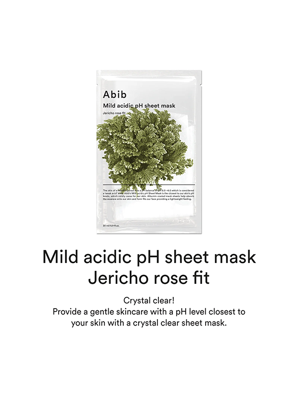 ABIB Mild Acidic PH Sheet Mask Jericho Rose Fit 10pcs