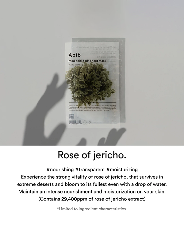ABIB Mild Acidic PH Sheet Mask Jericho Rose Fit 10pcs