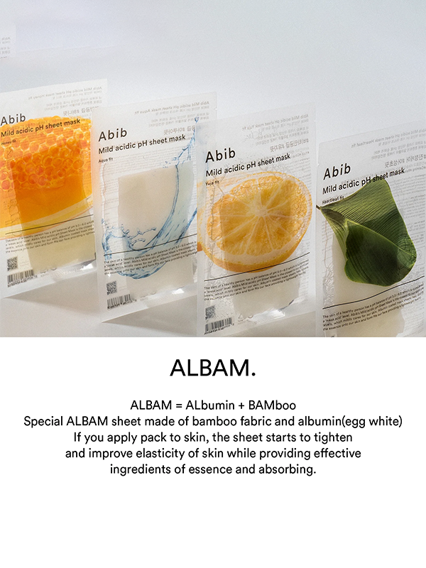 ABIB Mild Acidic PH Sheet Mask Yuja Fit 10 masques