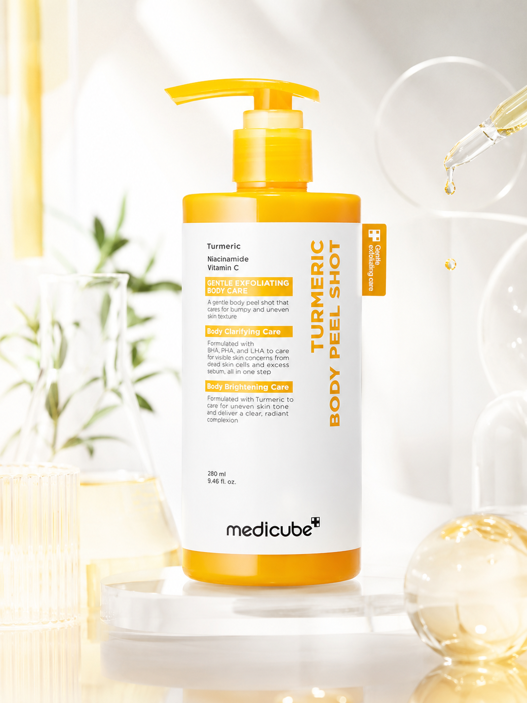 MEDICUBE Kojic Acid Turmeric Body Peel Shot 280ml
