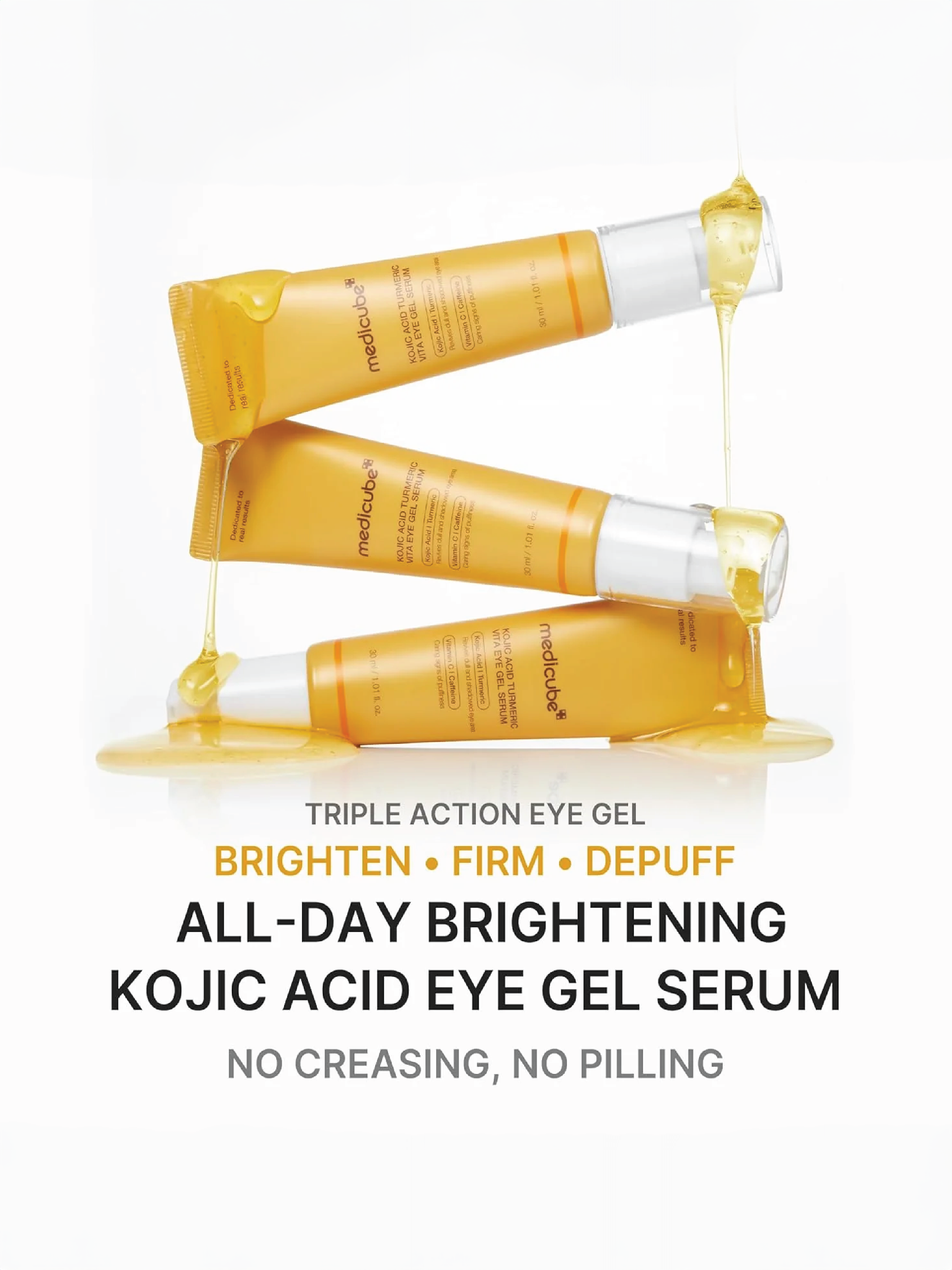 MEDICUBE Kojic Acid Turmeric Vita Eye Gel Serum 30ml