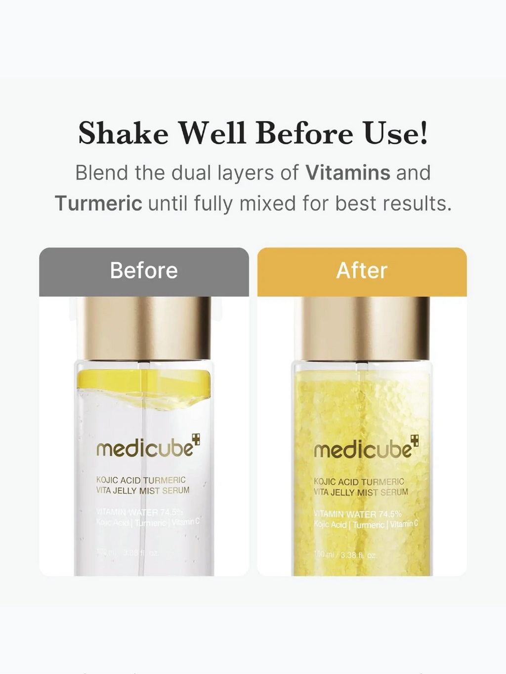MEDICUBE Kojic Acid Turmeric Vita Jelly Mist Serum 100ml