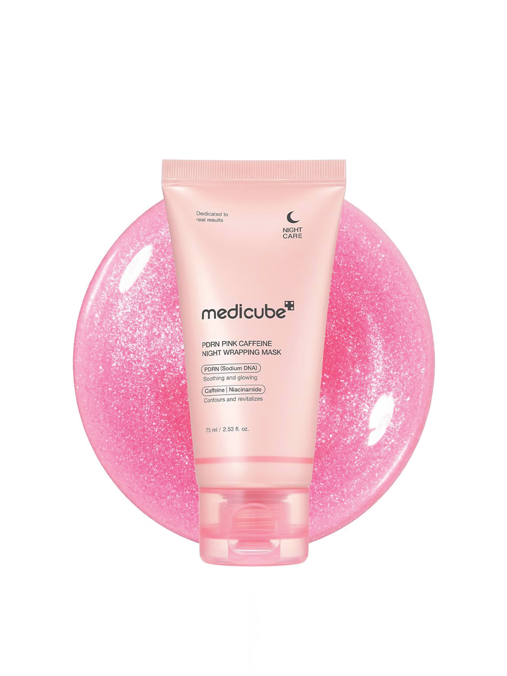 MEDICUBE Masque de nuit enveloppant PDRN Pink Caffeine 75ml