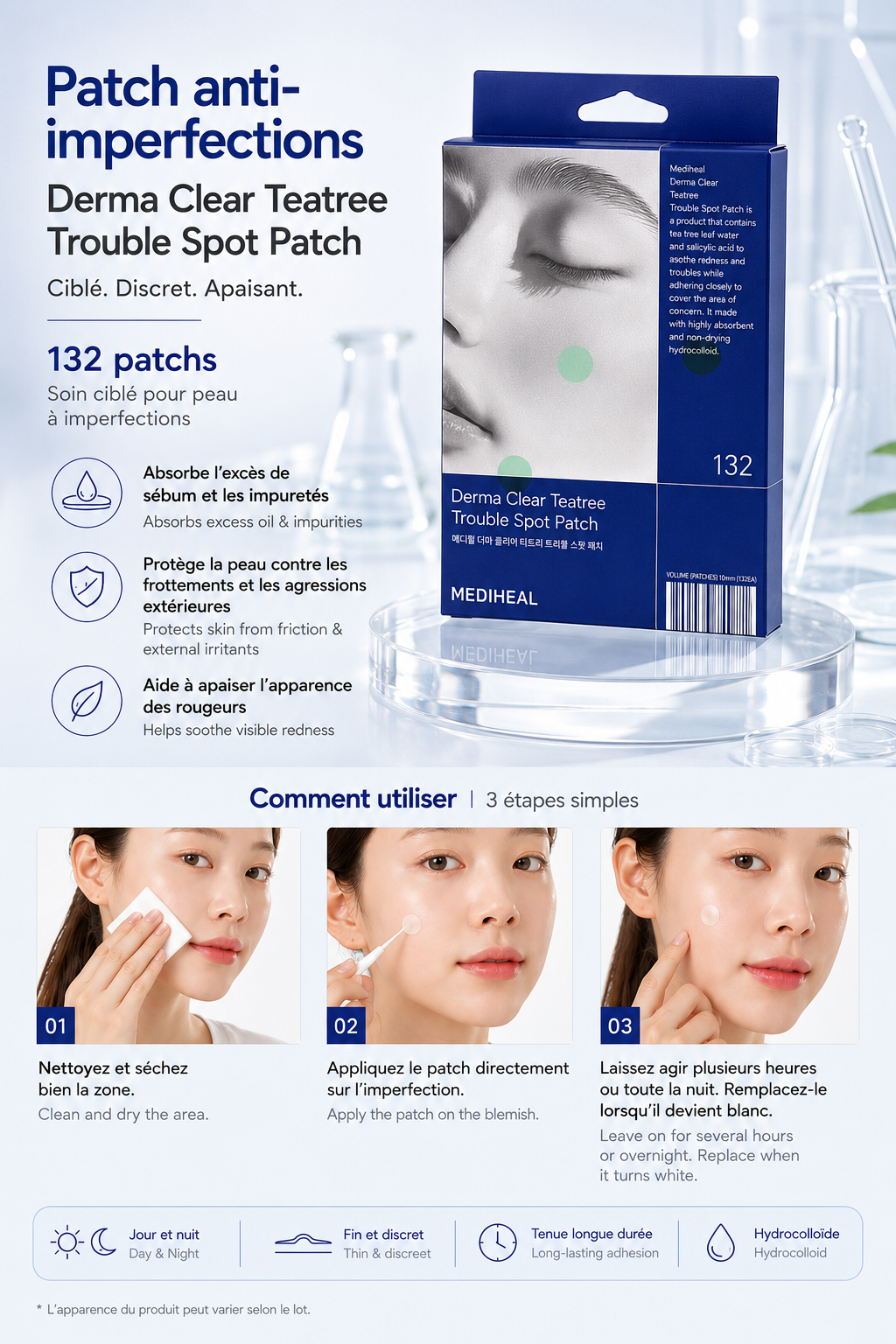 MEDIHEAL Derma Clear Teatree Trouble Spot Patch - 2 Types