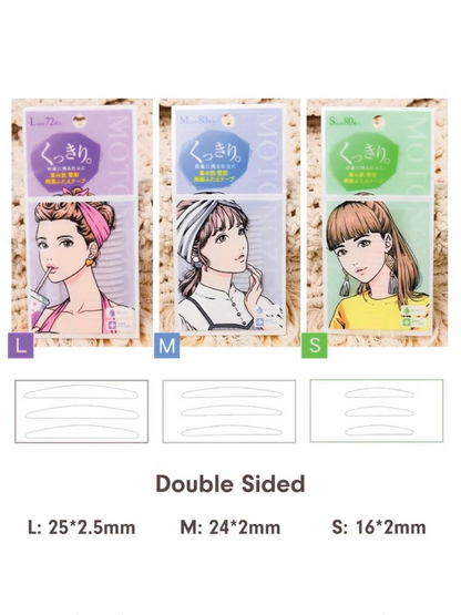 MOTONOZEN Two Sided Eyelid Tape - 3 Size