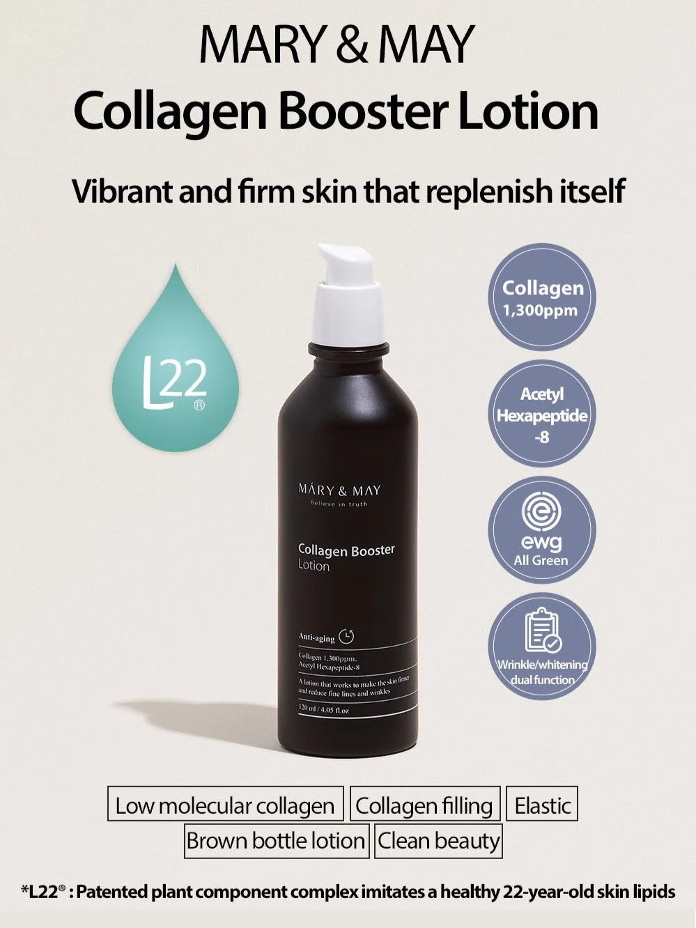 Lotion Collagène Booster MARY&MAY