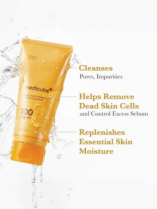 Medicube Kojic Acid Turmeric Toning Cleanser 120g