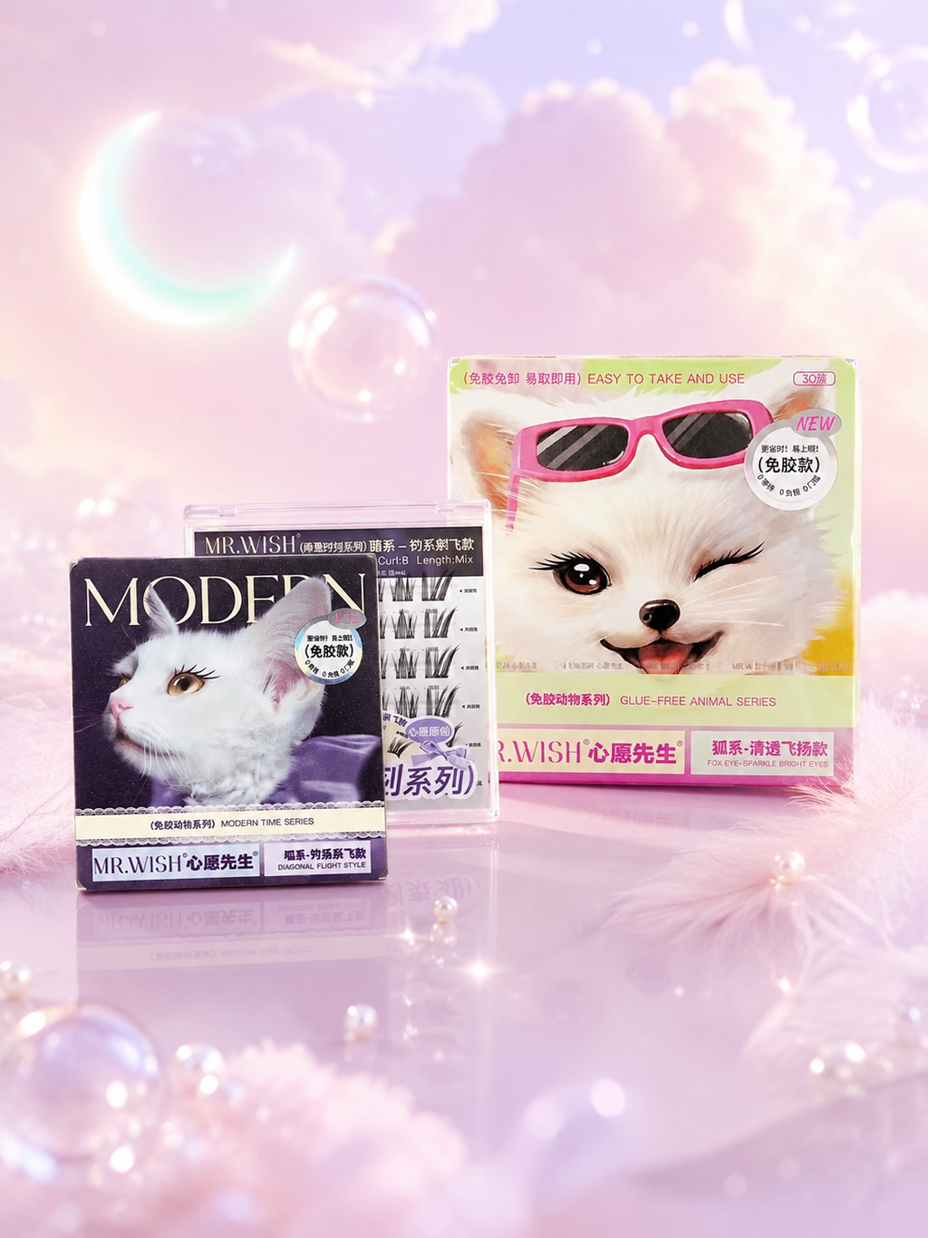 MR WISH Glue Free Plus False Eyelashes (8 Types)