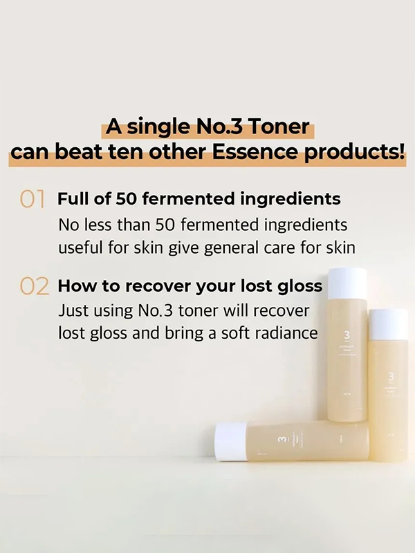 Numbuzin NO 3 Super Glowing Essence Toner 200ml