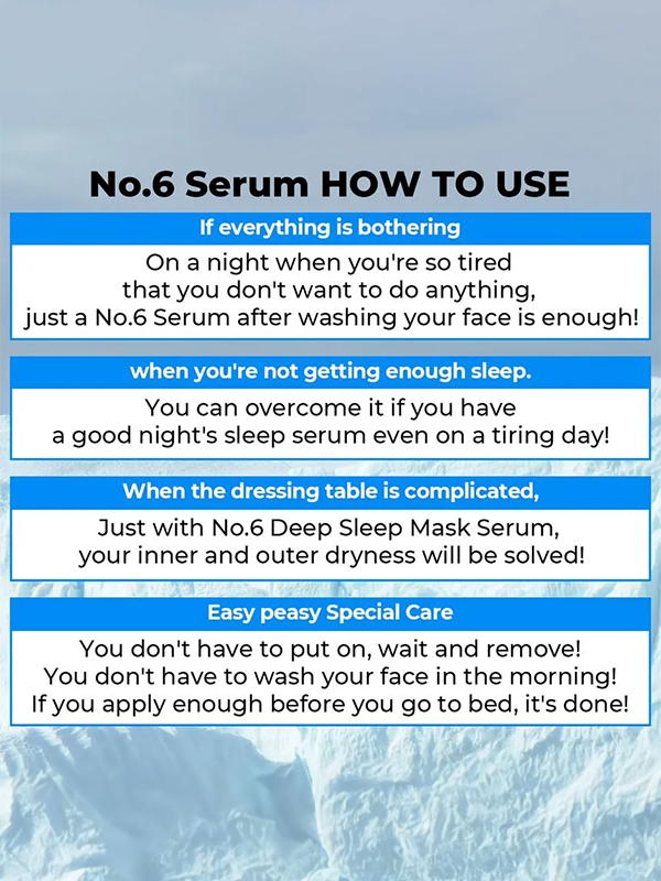 NUMBUZIN NO 6 Deep Sleep Mask Serum 50ml