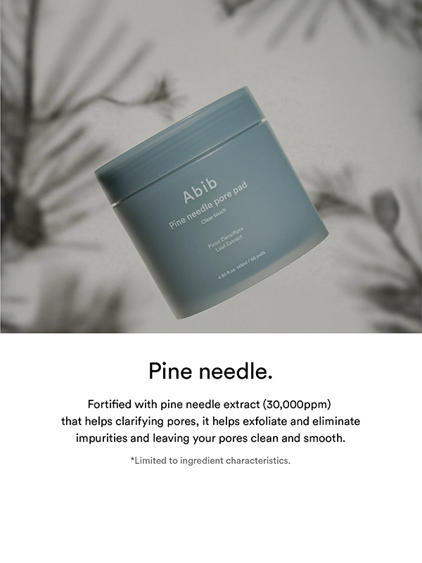 ABIB Pine Needle Pore Pad Clear Touch 60 lingettes
