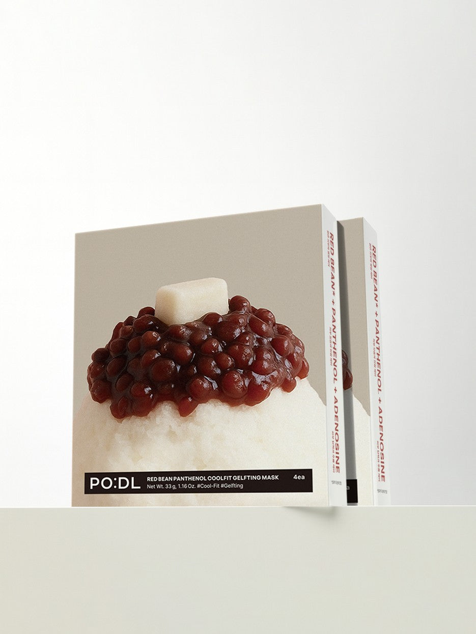 PODL Red Bean Panthenol Coolfit Gelfting Mask (4pcs)