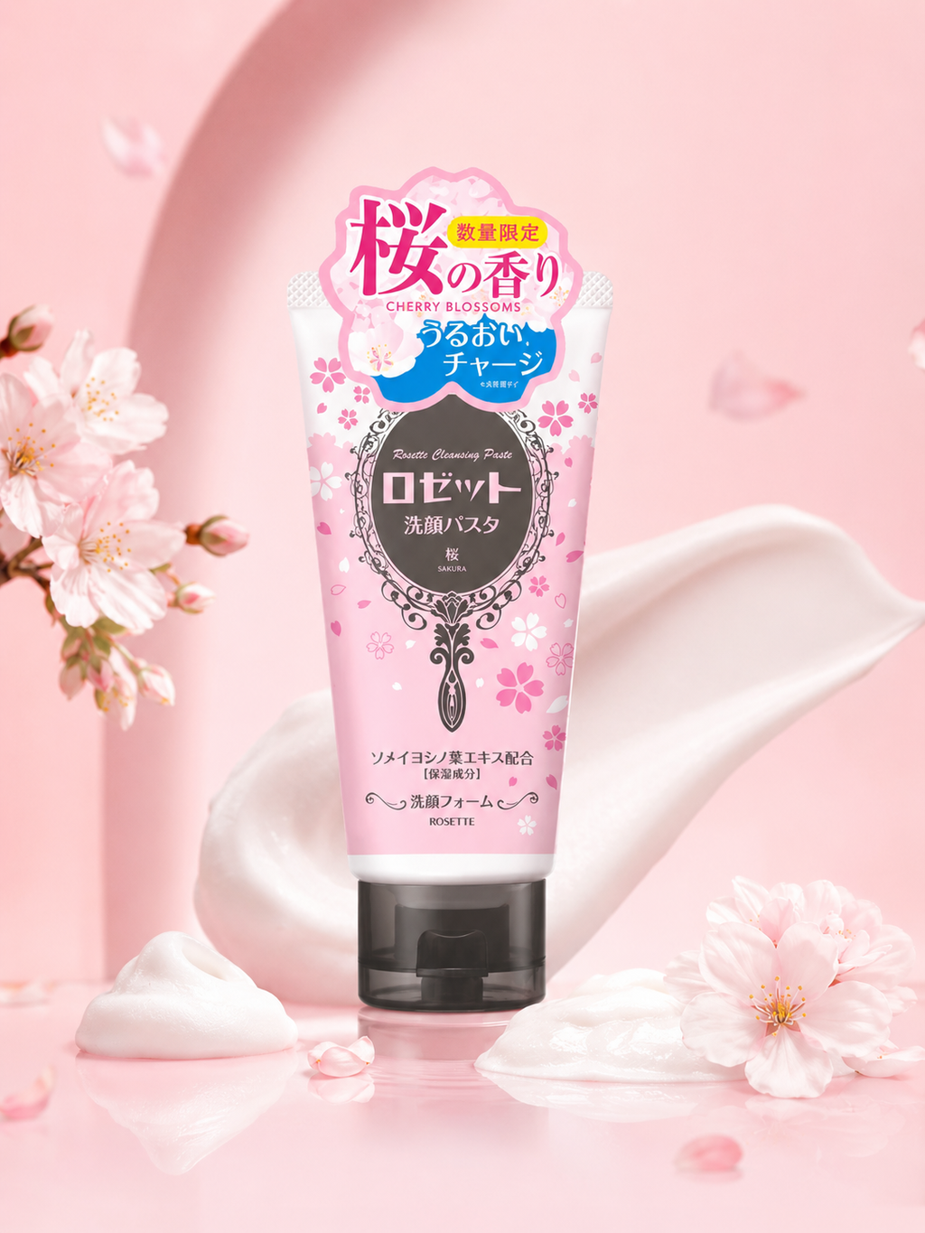 ROSETTE Facial Cleansing Sakura 120g