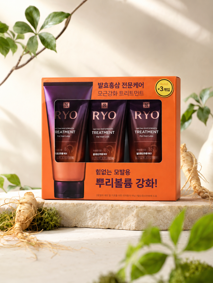 RYO Purple Hair Care Root Strength Treatment 3pcs Set