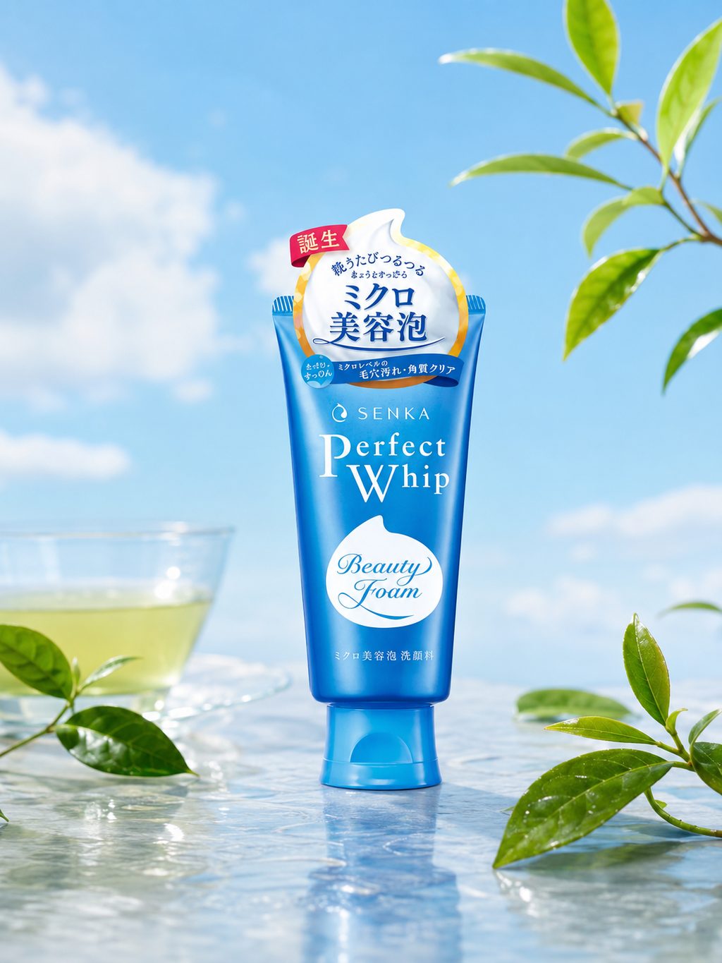 SHISEIDO SENKA Perfect Whip Uji Green Tea Cleanser 100g