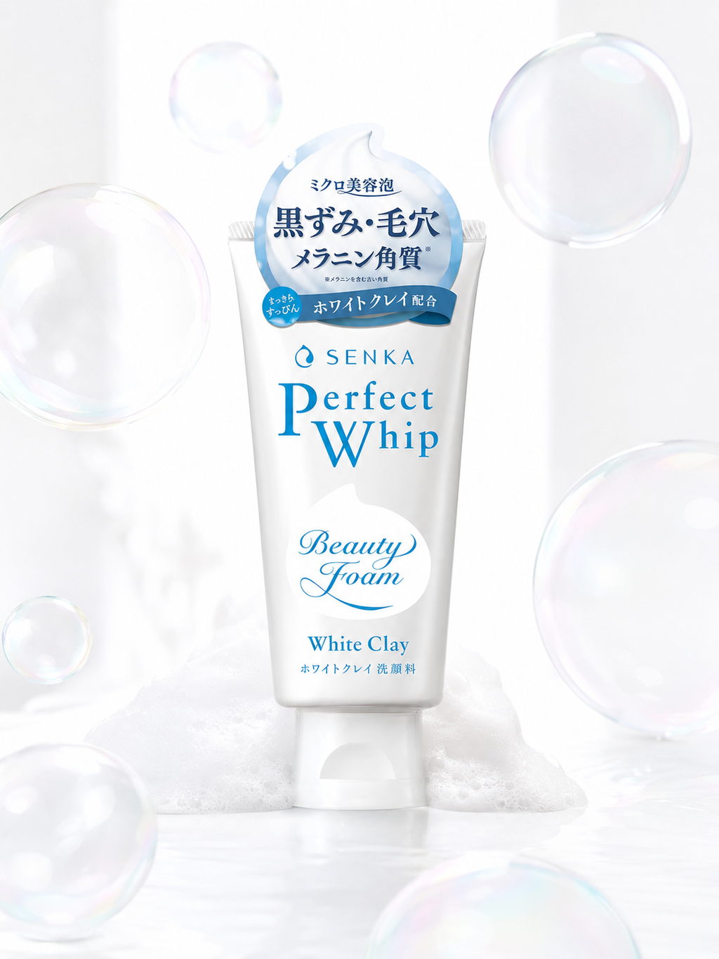 SHISEIDO SENKA Perfect Whip White Clay Foam Cleanser 120g