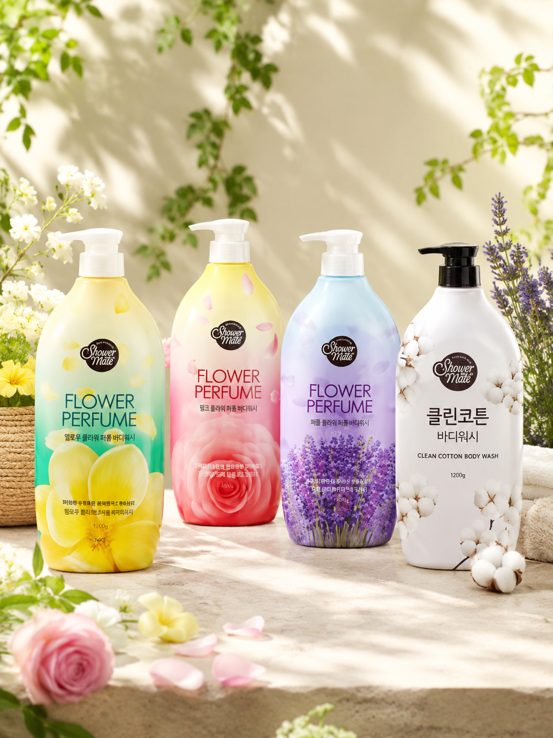SHOWER MATE Perfumed Body Wash 1.2kg - 4 Types