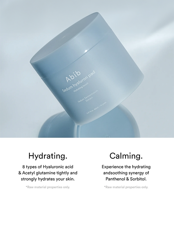 ABIB Sedum Hyaluron Pad Hydrating Touch 75 pièces