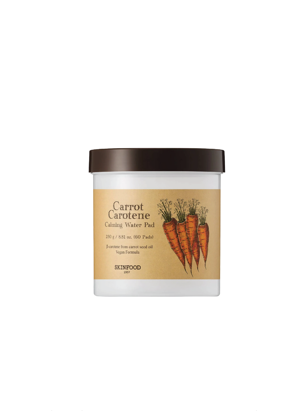 SKINFOOD Carrot Carotene Calming Water Pad 60pcs
