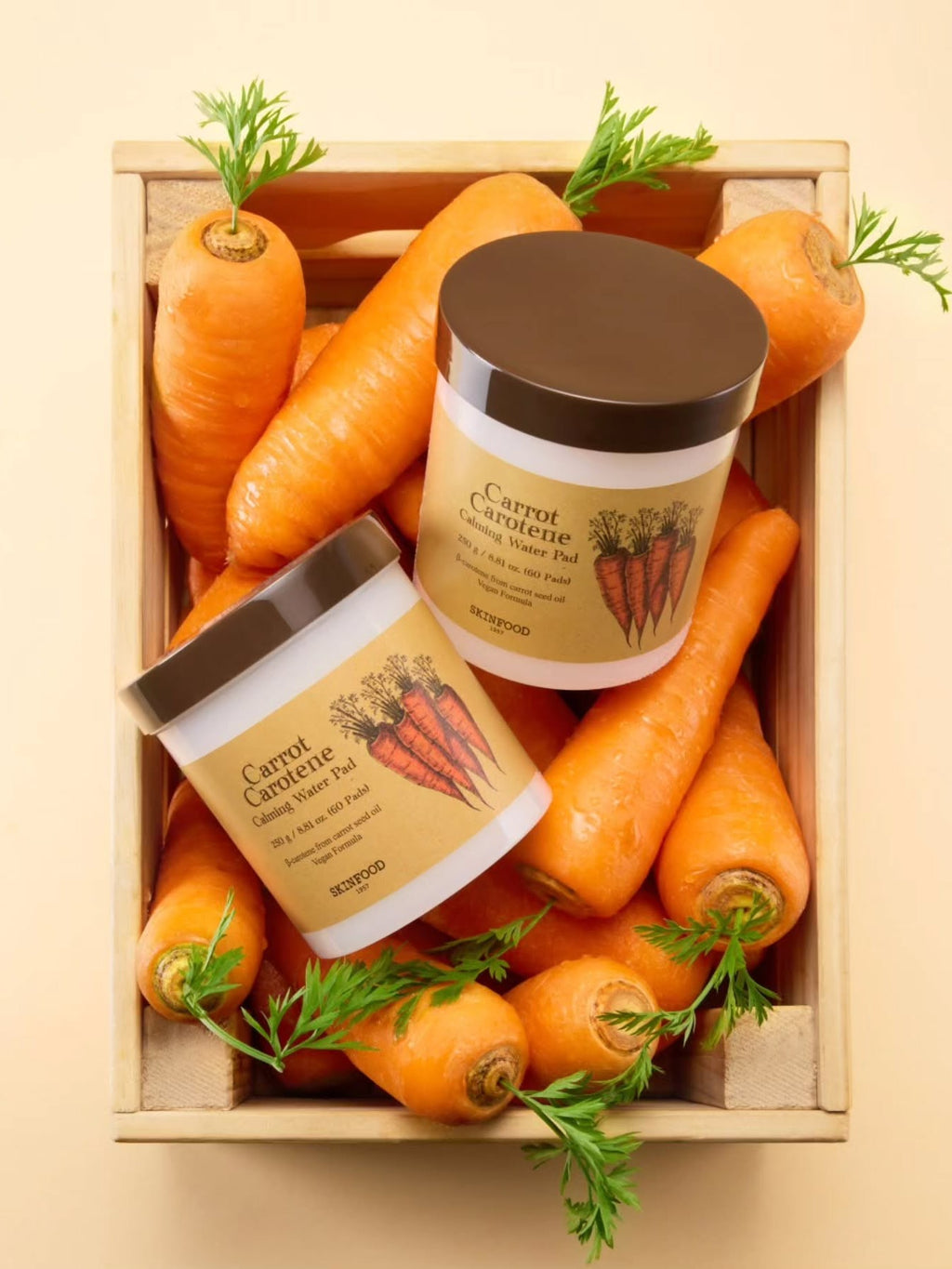 SKINFOOD Carrot Carotene Calming Water Pad 60pcs