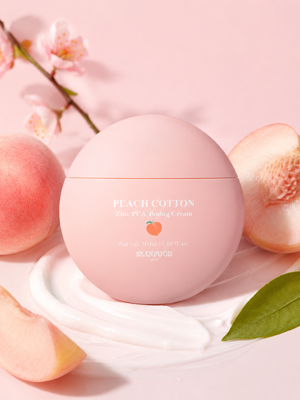 SKINFOOD Peach Cotton Zinc PCA Toning Cream 50ml