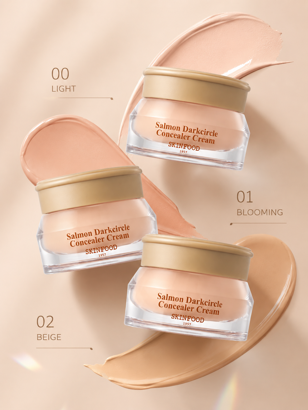 SKINFOOD Salmon Darkcircle Concealer Cream - 3 Colours