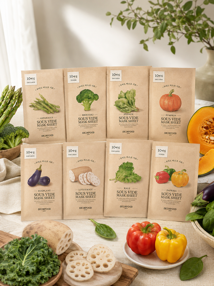 SKINFOOD Sous Vide Mask Sheet (10) - 8 Types