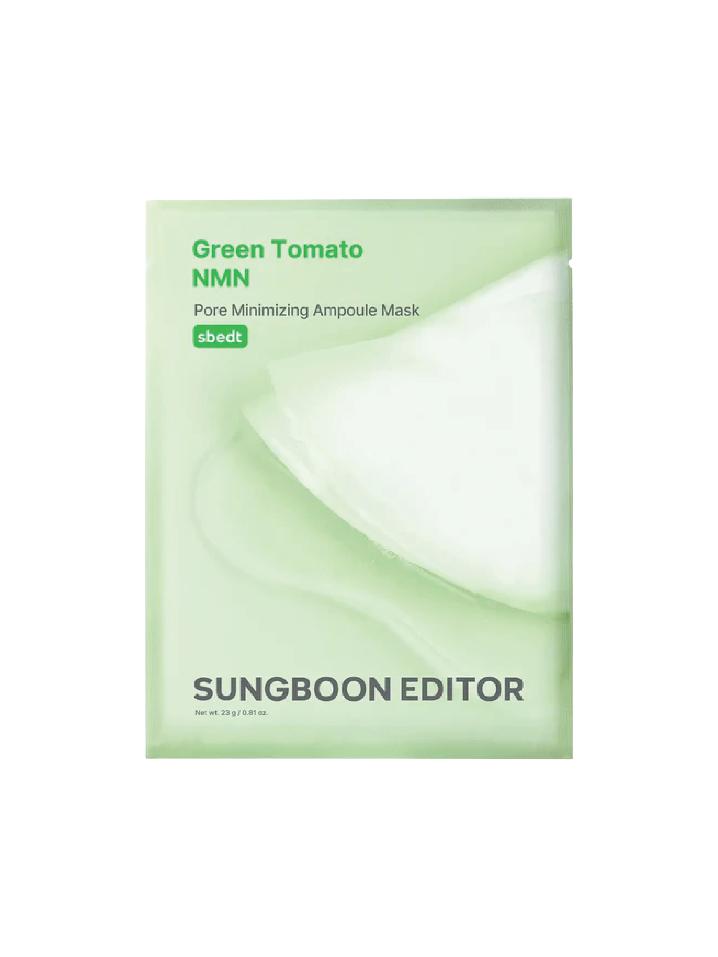 SUNGBOON EDITOR Green Tomato NMN Pore Lifting Ampoule Mask