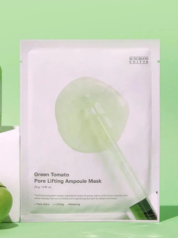 SUNGBOON EDITOR Green Tomato NMN Pore Lifting Ampoule Mask