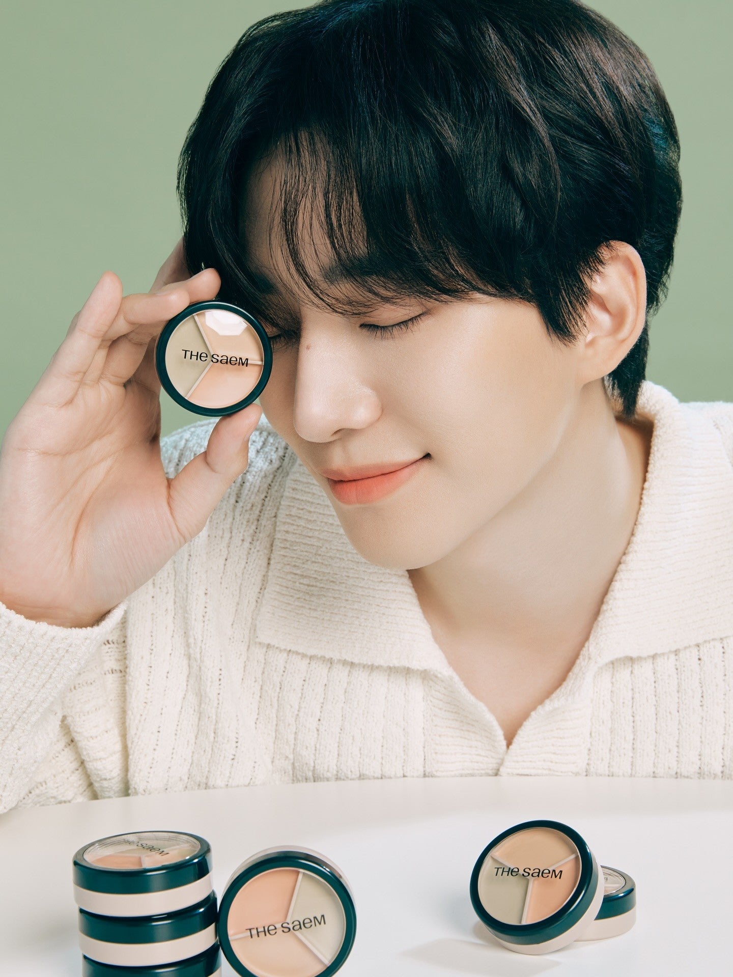 THE SAEM Cover Perfection Triple Pot Concealer (4 Color)