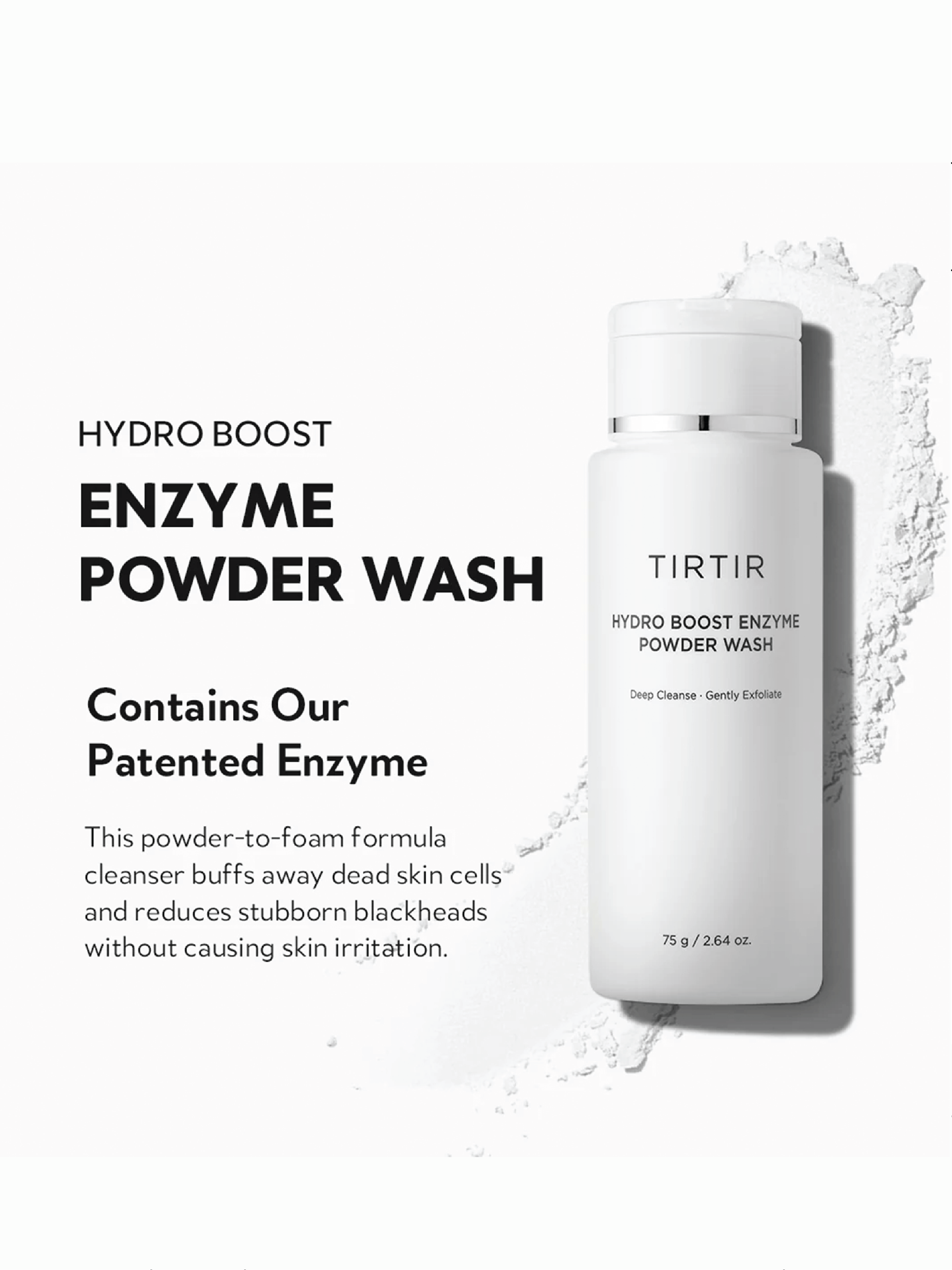 TIRTIR Hydro Boost Enzyme Powder Wash 75g