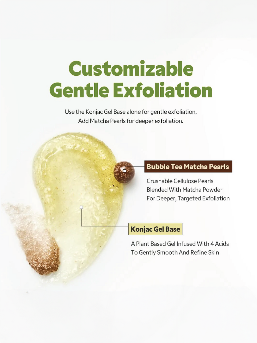TIRTIR Matcha Bubble Tea Scrub 95g