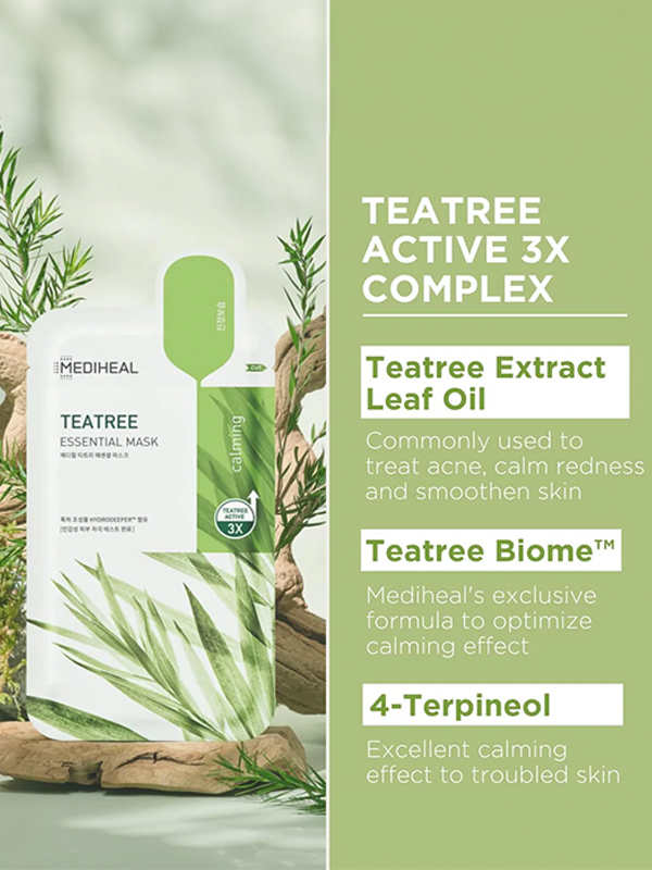 Masque essentiel MEDIHEAL Arbre à thé (10)