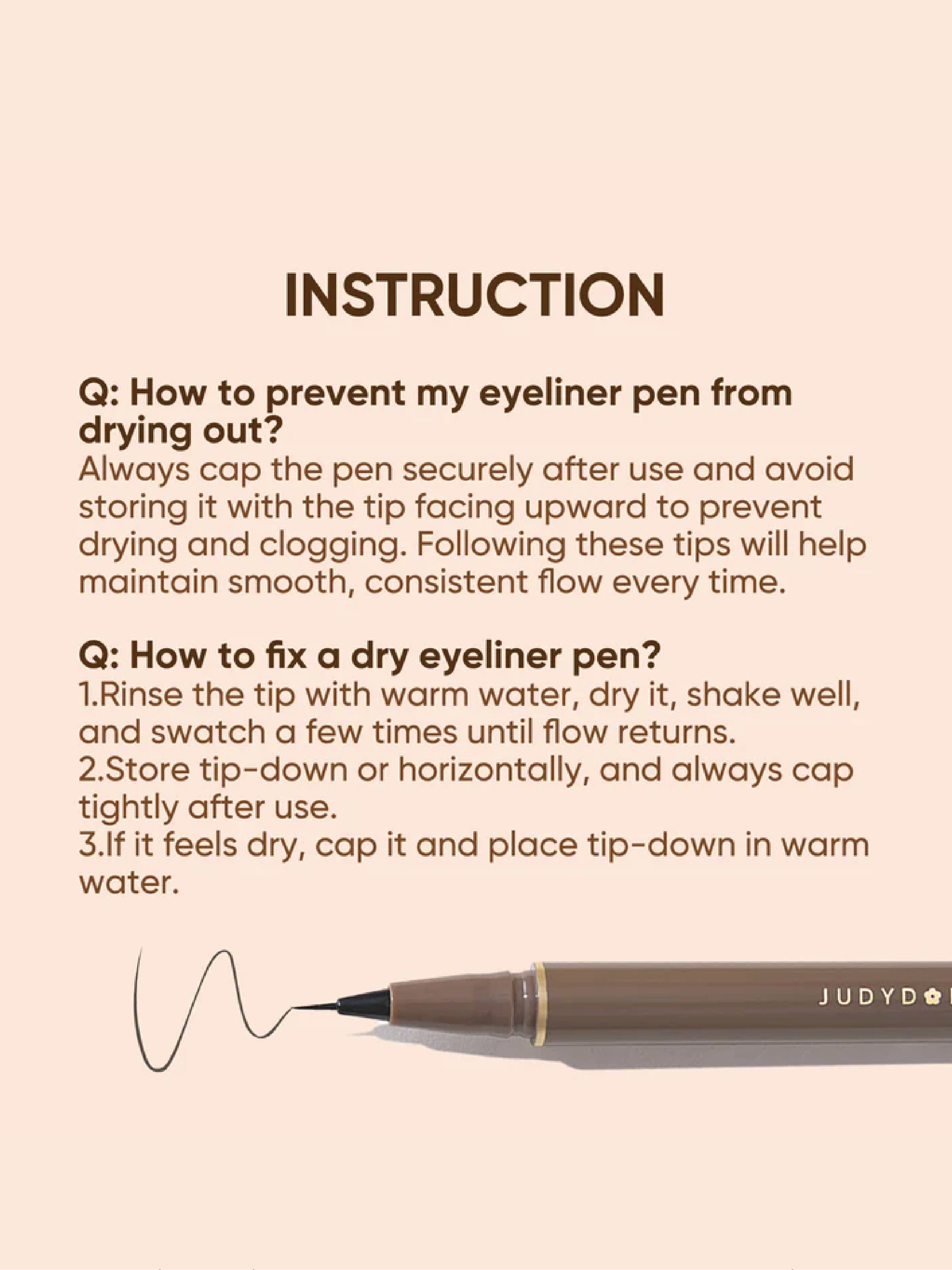 JUDYDOLL Eyeliner Liquide Fin Ultra-Précis (2 Types)