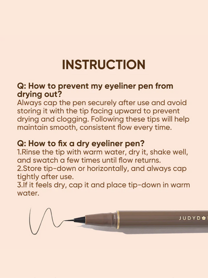JUDYDOLL Slim Liquid Eyeliner Ultra-Fine (2 Types)
