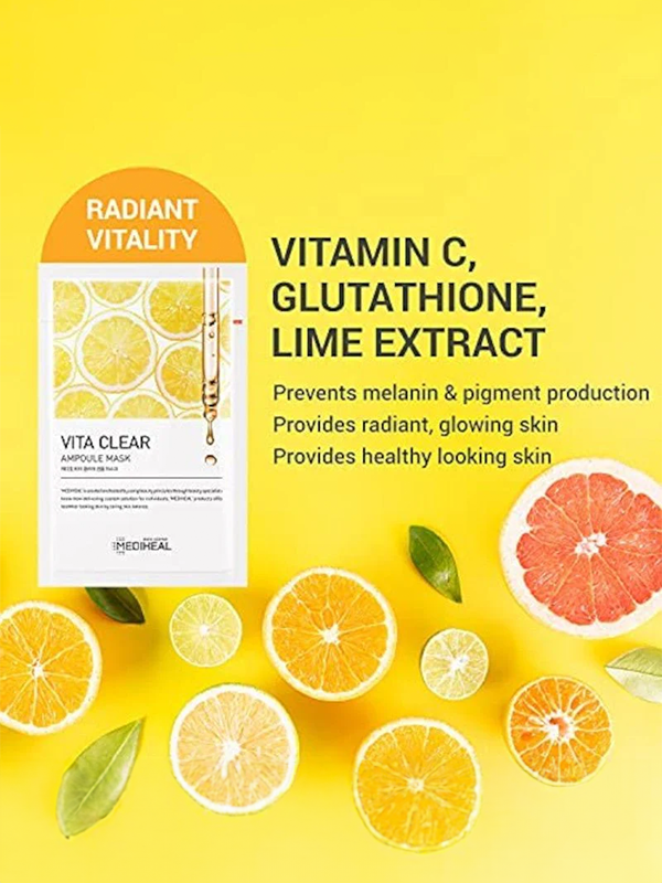 MEDIHEAL Vita Clearing Ampoule Mask 10pcs
