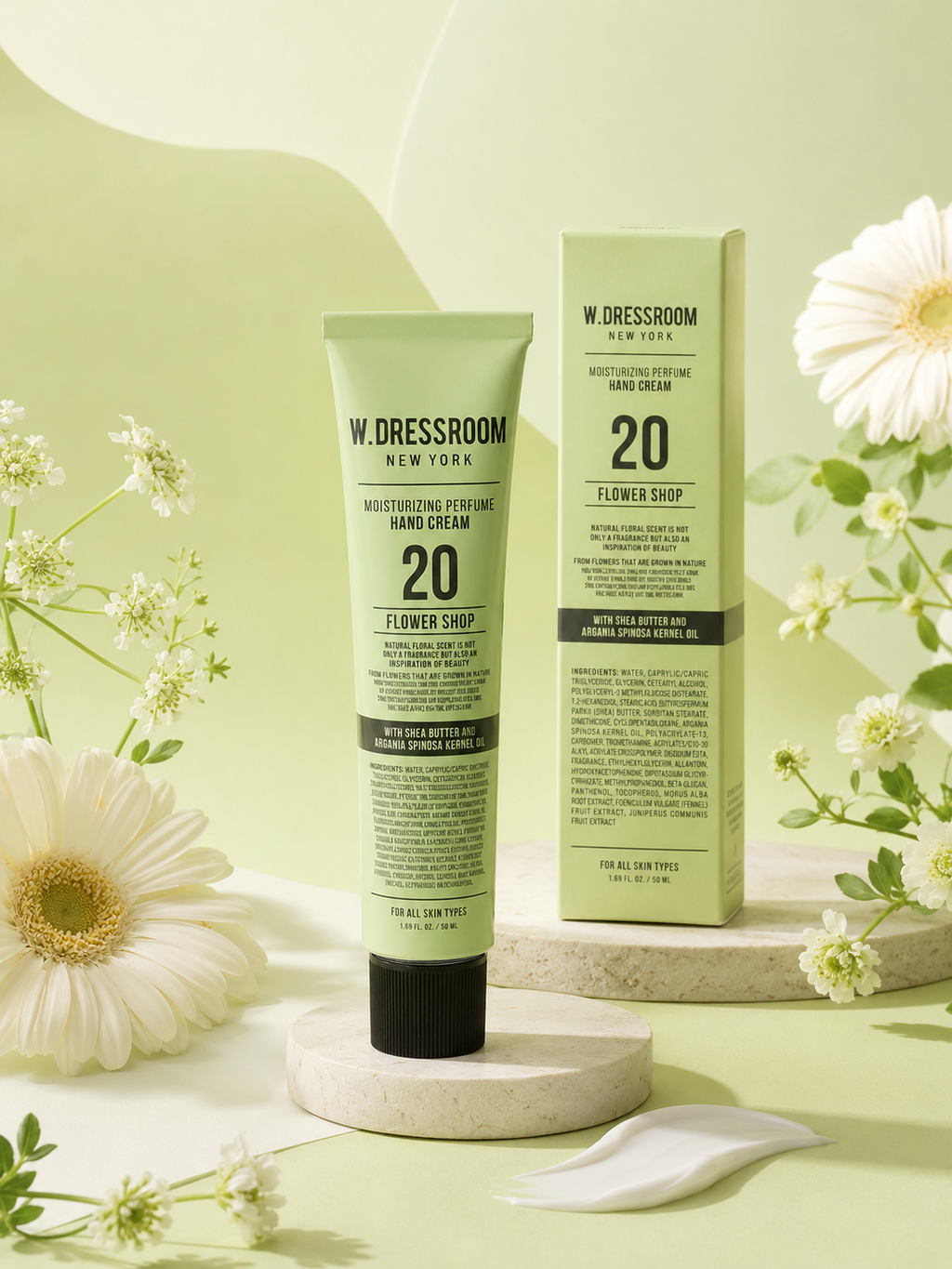 W DRESSROOM Moisturizing Perfume Hand Cream 20 Flower Shop