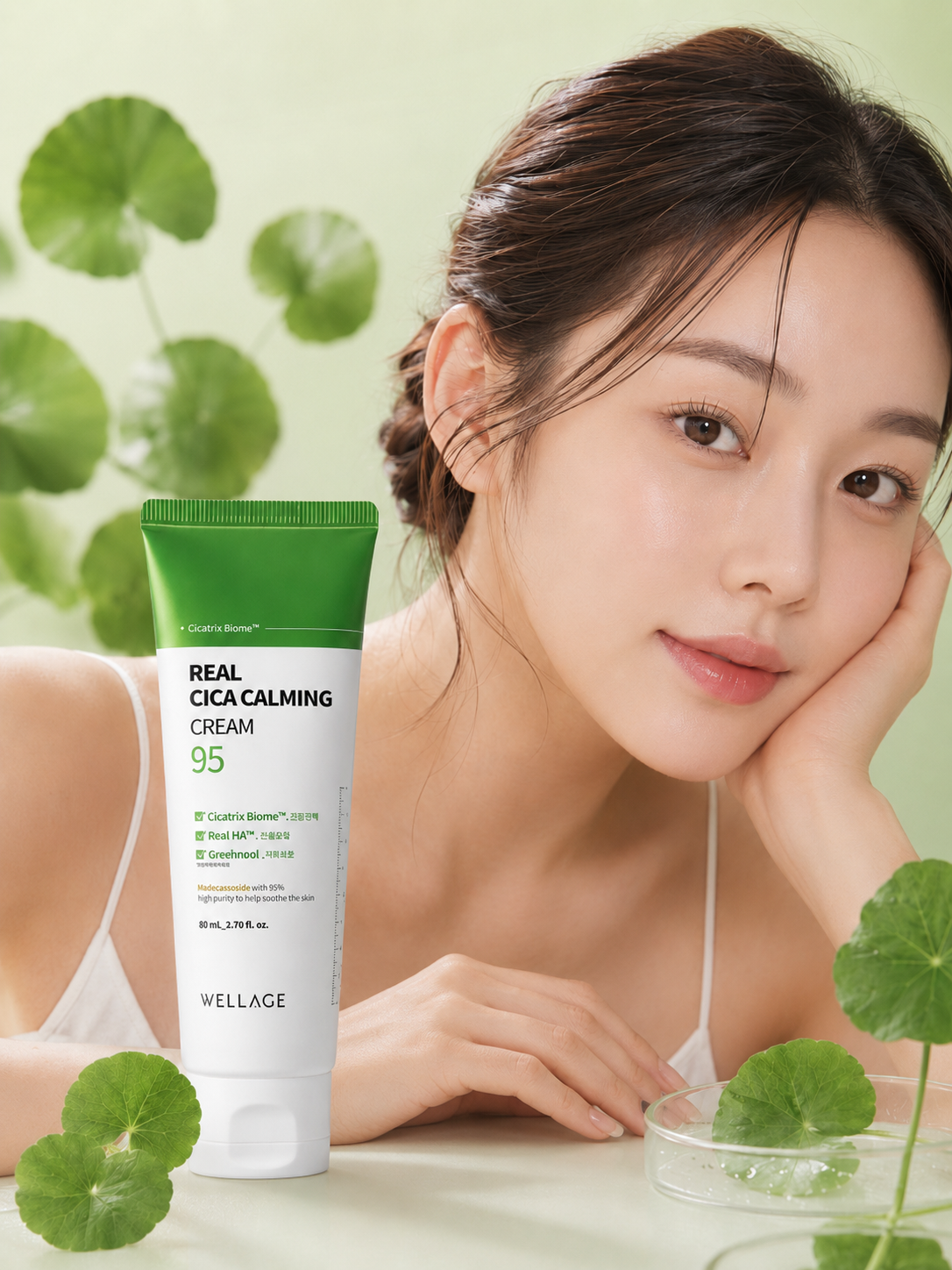 WELLAGE Real Cica Calming 95 Cream 80ml