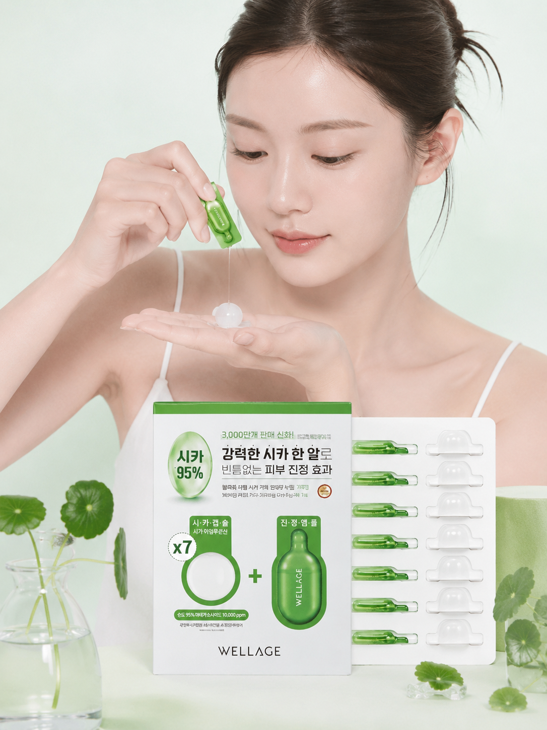 WELLAGE Real Cica Calming One Day Kit 7ea