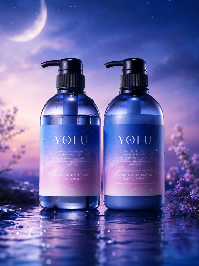 YOLU Calm Night Repair Shampoo or Treatment 475ml